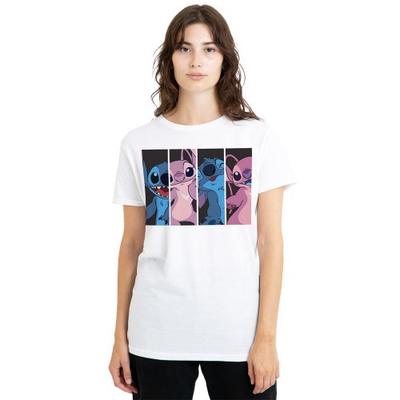 Женская футболка с персонажами Stitch & Angel в коробочках