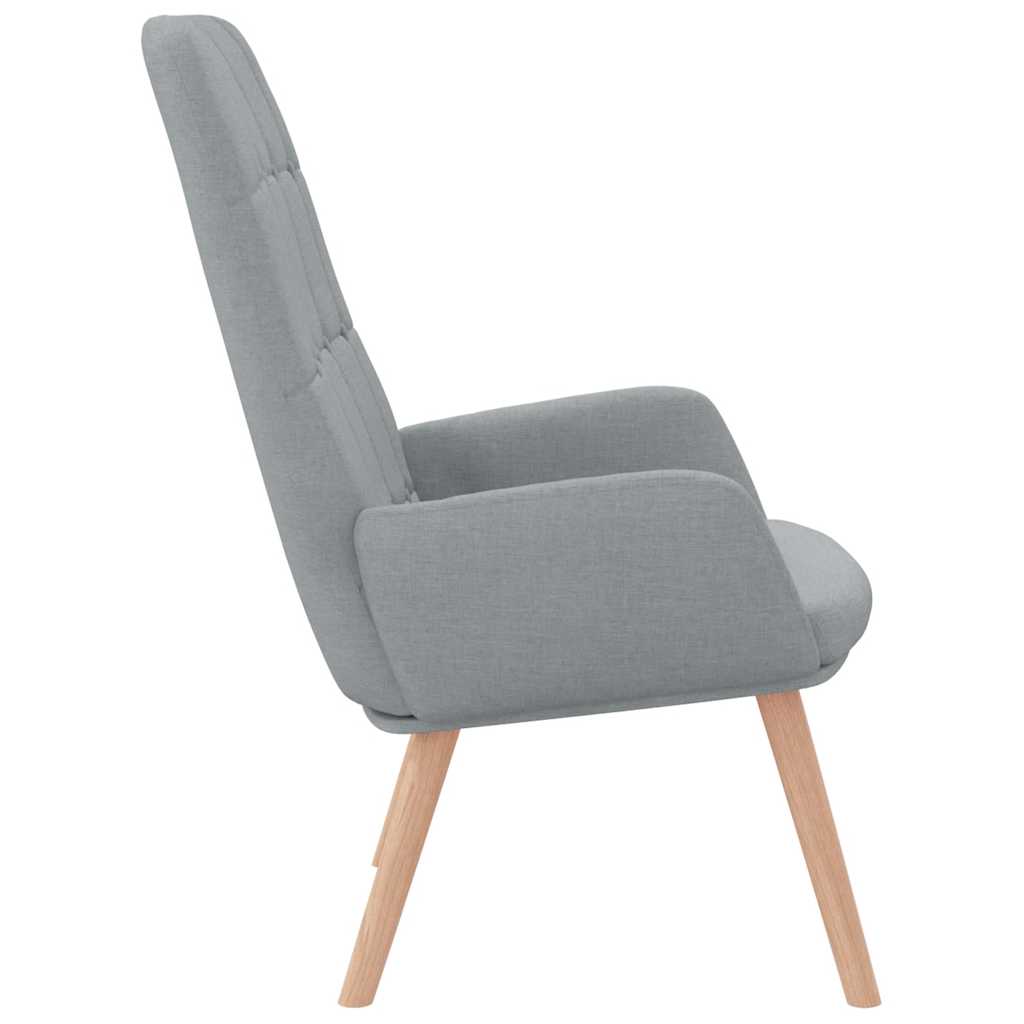 Relax Chair Light Grey Fabric
