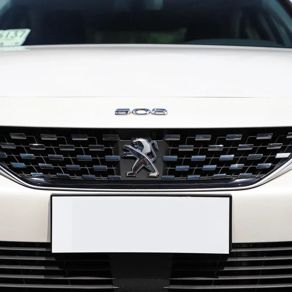 Автомобильная наклейка 2025 Горячая наклейка-декор на переднюю решетку, крышку багажника для Peugeot 206 207 208 306 308 406 407 408 107