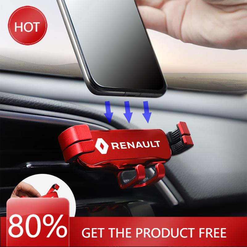 2026 Hot For Renault Hub Caps Car Phone Holder 360 Rotation Gravity Auto Grip Bracket For Renault Megane 2 3 4 Twingo Clio Talis