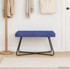 Bench Police Blue 80 x 40 x 45 cm Velvet
