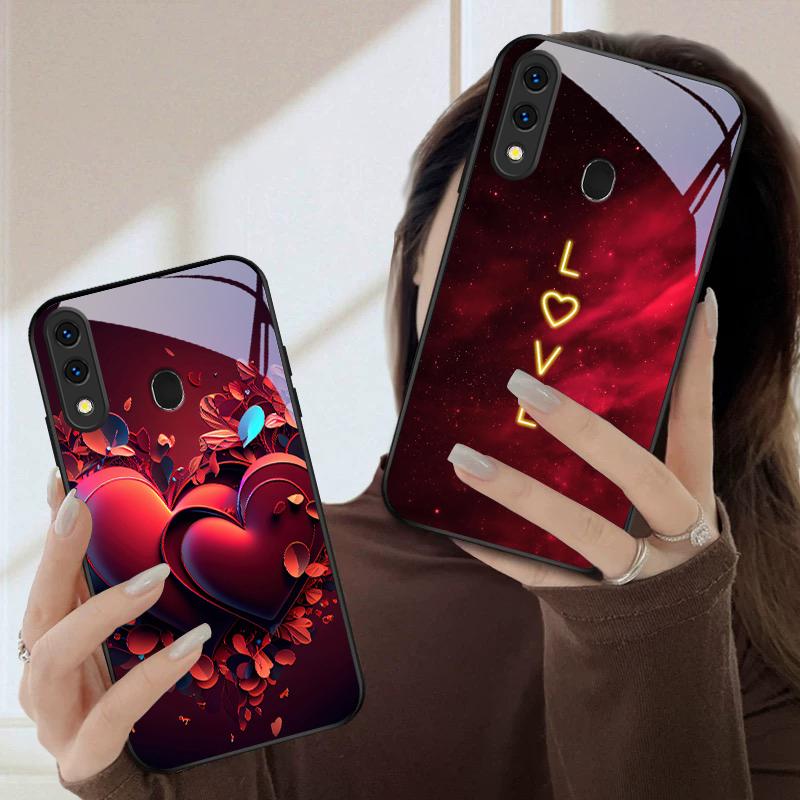 Яркая Огненная Роза Для Samsung Galaxy A20 A20s 21s A22 A23 A24 A25 A26 A42 A90 A50 A55 52s A56 A70 A71 72 стеклянный чехол для телефона