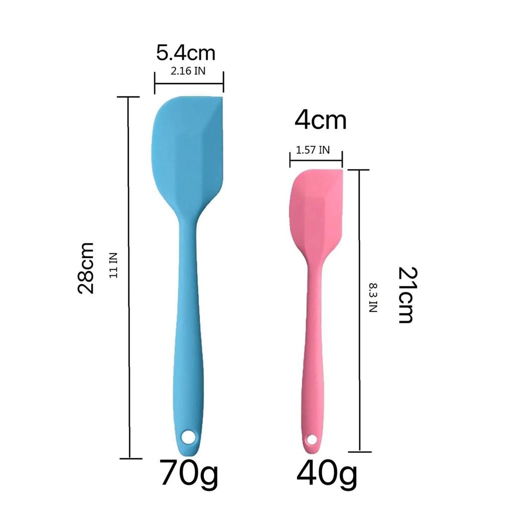 Большая жаропрочная силиконовая лопатка и шпатель для крема для тортов