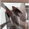 Women Baotou High Heel Half Slippers French Bow Sexy Commuter Pointed Shallow Mouler Shoes Stripper Mules Shoes High Heel Shoes