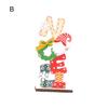 Christmas Decoration Hollow Out Wooden New Year Gift Reusable Durable Christmas Decoration Letter Shape Colorful Wooden Xmas Ornaments for Christmas