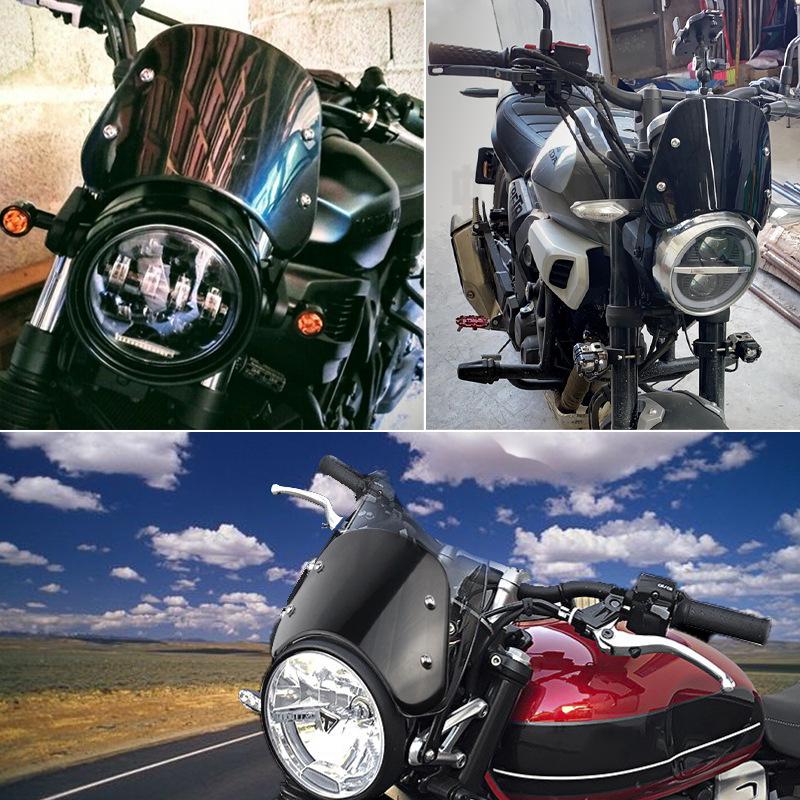 Ветровое стекло для электросамоката Loncin Voge 500ac/Niu Retro с кронштейном