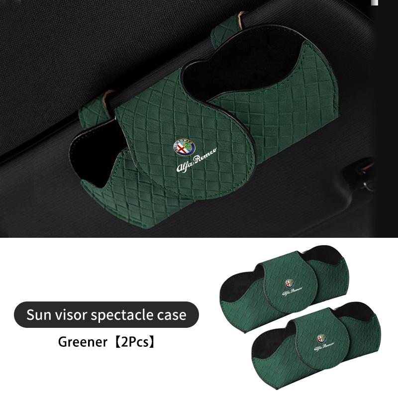 For Alfa Romeo Car Interior Glasses Clip Sun Visor Sunglasses Holder 159 Giulietta Giulia 147 Mito 156 159 166 GT Stelvio