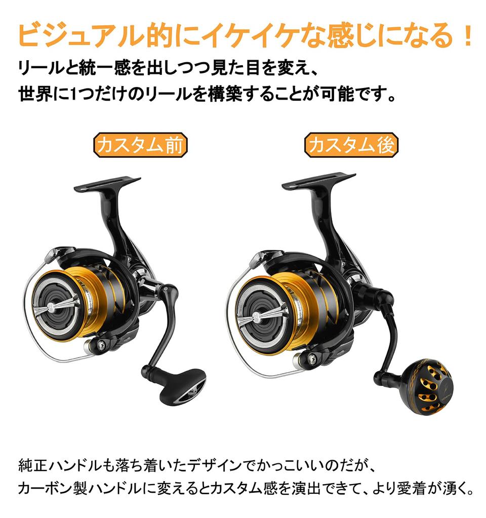 Gomexus Handle 35 Ride Game Handle 18 Legalis LT 20 Revros Freams Series Daiwa Spinning Revros Shot Single 57mm Handle Knob Custom Part Suitable for