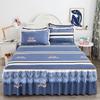 Bed Sheets Flat Lace Bedroom Printing Twin Queen Full Size Nordic Style Skin-friendly Non-slip Princess Adults Mattress Cover