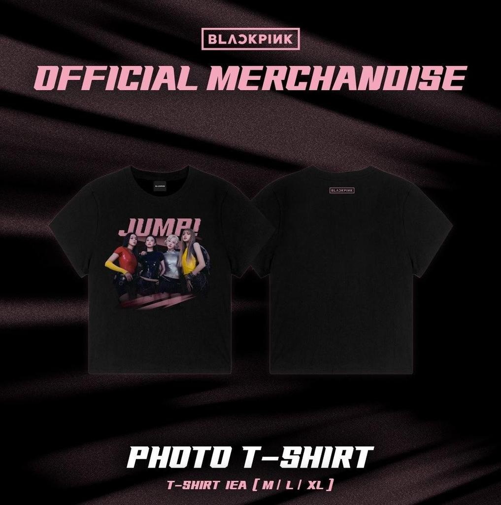 BLACKPINK “JUMP” Official T-Shirt Collection – PHOTO T-Shirt / LOGO T-Shirt (Slim Crop / Standard / Oversized)