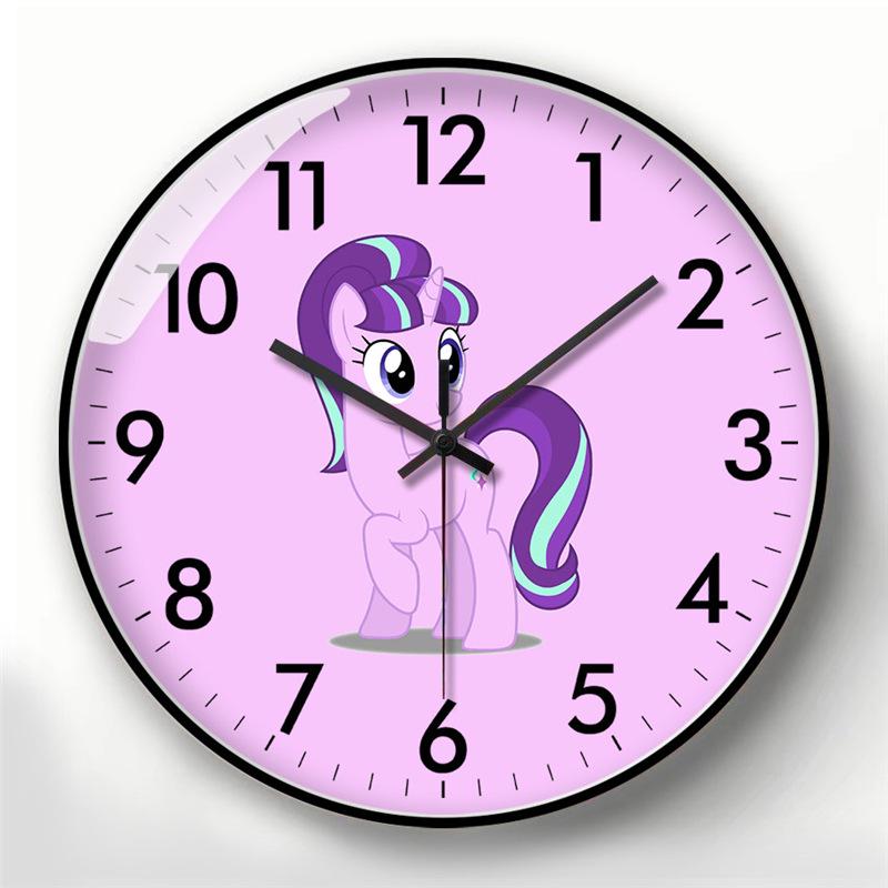 Мультяшные настенные часы My Little Pony - Бесшумные кварцевые для детской комнаты