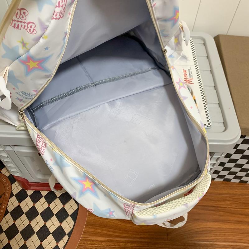 Школьный рюкзак для ученицы средней школы, рюкзак большой емкости с принтом