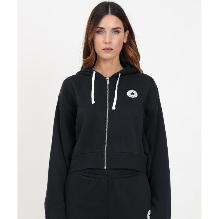 Converse Толстовка Женская Черная 10025888-A01