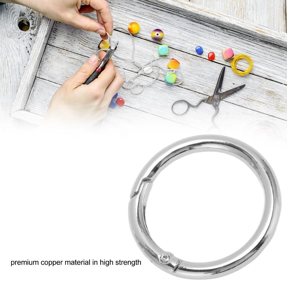 20pcs Gold Spring O Rings 40MM Spring Clasps Jewelry Tools Spring Buckles Pet Chains