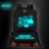 KPop Demon Hunters Demon Hunters Korean Version Double Shoulder Luminous Bag Cross-border Fashion Primary and Secondary School School Bag