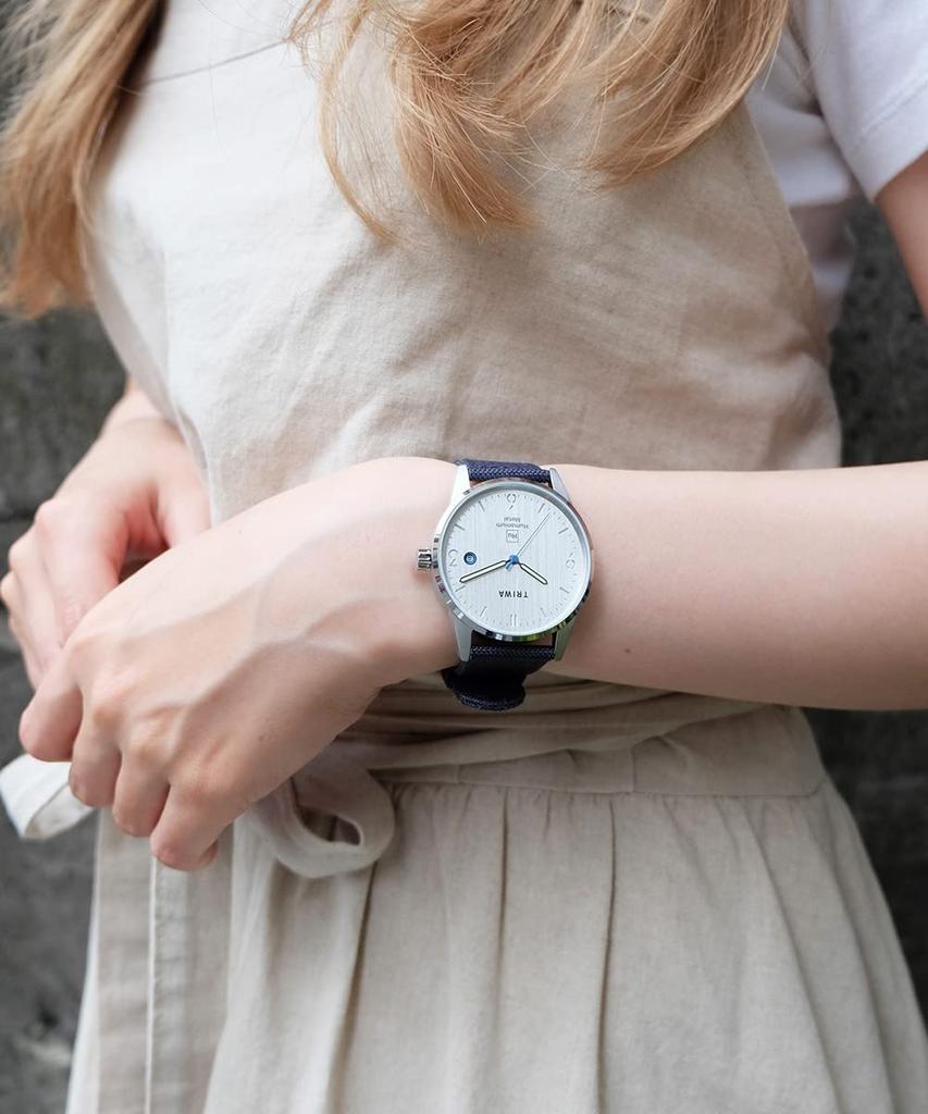 Часы TRIWA HUMANIUM TIME FOR PIECE Ремень из переработанного холста, регулярный импорт, Швеция, скандинавский дизайн, мужские и женские (унисекс) HU39LB-CL080712