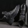 Модная мужская обувь с высоким голенищем, роскошные деловые офисные ботинки, модные повседневные кожаные ботинки для мужчин, ботильоны на молнии сбоку, мотоциклетные ботильоны
