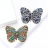 Fashion Heavy Industry Alloy Rhinestone Big Butterfly Brooch Retro Temperament Women'S Clothing Brooch Ornament Pin