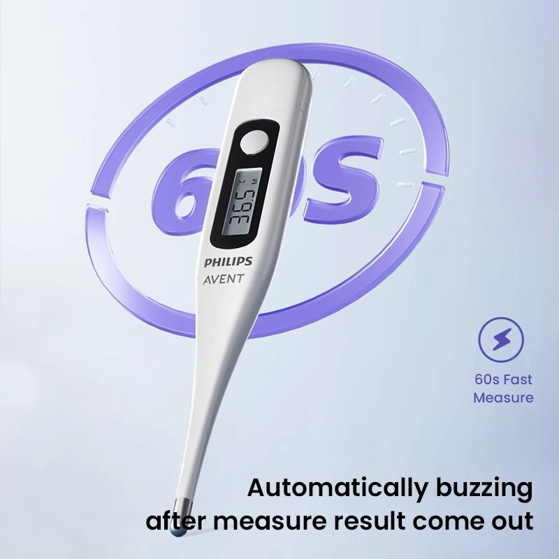 Philips Электронный термометр Avent для подмышечной полости рта для детей и младенцев, измерение температуры в домашних условиях с высокой точностью AET-E301