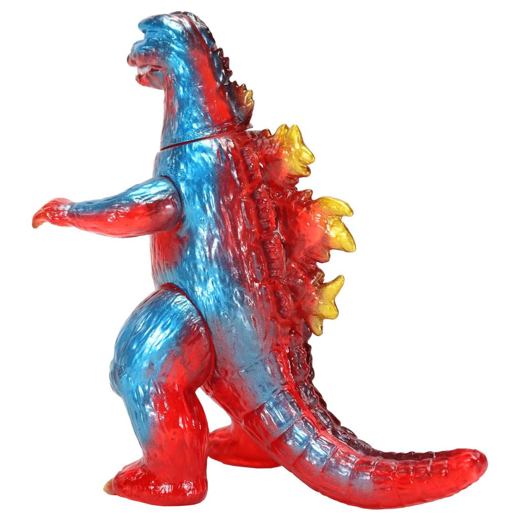 Character Content Production CCP Series Годзилла Ретро Красный Прозрачный Приблизительно 120 мм ПВХ Фигурка (КПК) Средний размер [14-е издание] (1974) Вер.