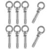 304 Stainless Steel Expansion Eye Bolts, Screw-Close Hook Anchor Bolts, Widely Used for Anti-Theft Doors, Windows, Canopies, Air Conditioning Fixtures