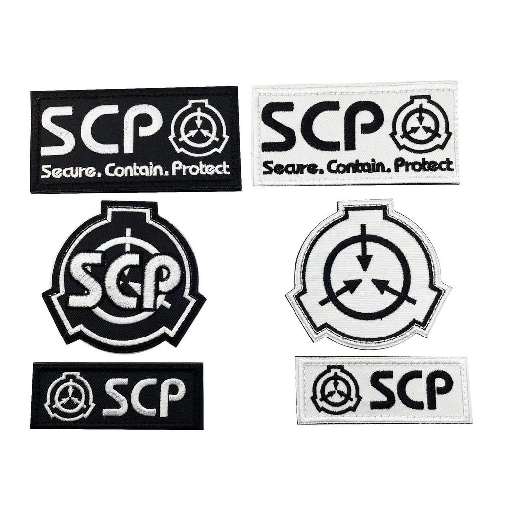 Логотип Фонда SCP Вышитый Моральный Патч Наклейка Значок на Липучке
