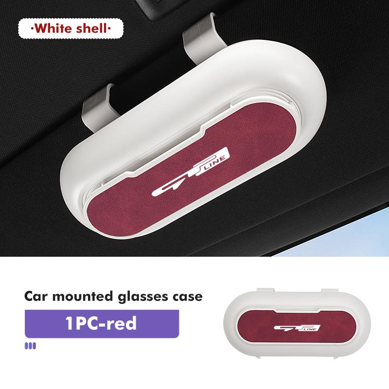For KIA Car Sunglasses Holder Sun Visor Eyeglass Hanger Clip Auto Accessories K5 K2 Optima Soul Spectra Niro Cadenza Sephia QE3