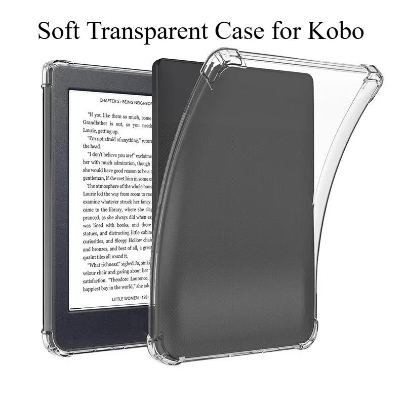 Мягкий прозрачный чехол для Kobo Nia 6 дюймов, противоударный ТПУ с подушкой безопасности, силиконовая обложка Funda для Kobo Clara HD 6 дюймов, Libra Colour 2024 7 дюймов