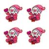 10PCS/lots Valentine's Day Embroidered Patches Pink Love Heart Patch Iron On Patches For Clothing Holiday Decoration Gift DIY
