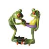 1pcs Frog Statue Cute Creative Funny Green Frog Sculpture For Home Office Desk Bathroom Decoration