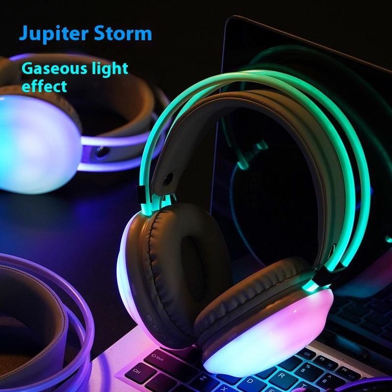 Гарнитура Bluetooth RGB Streamer Dazzling Light Headset E-sports Game Headset