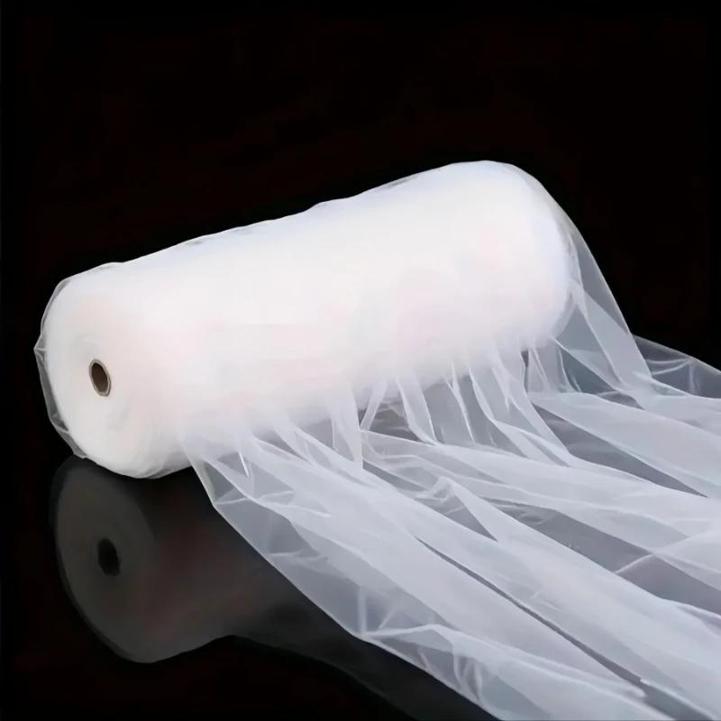 2pcs Burgundy Overlength Tulle Fabric for Halloween Wedding DIY Deco Black Polyester Tulle Table Skirt Ceiling Halloween