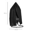 Black Hanging chair cover, waterproof and windproof, protective cover with zipper, cover for hanging basket, swing chair, hanging chair