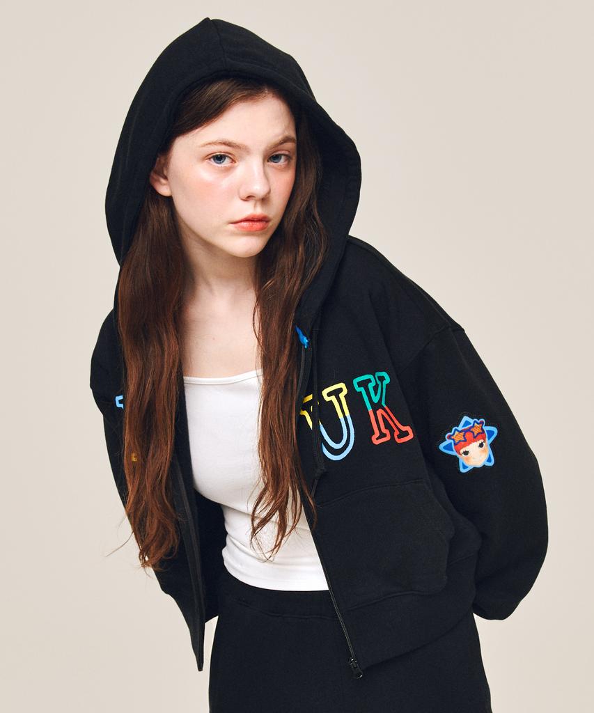 Худи на молнии Youk Shim Won Youk Crop F Gaeddongi