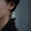 S925 Sterling Silver Gold-Plated Threader Earrings: Japanese & Korean Dangle Earrings for Women - Elegant, Long, Face-Slimming Design