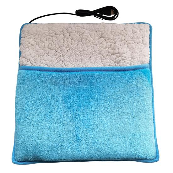 Полезный электрический обогреватель для ног, быстрый нагрев, USB, мягкая фланелевая грелка с подогревом