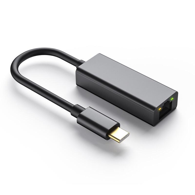 100-метровый гигабитный USB-адаптер Ethernet, USB в RJ45, без драйверов, с портом Type-C