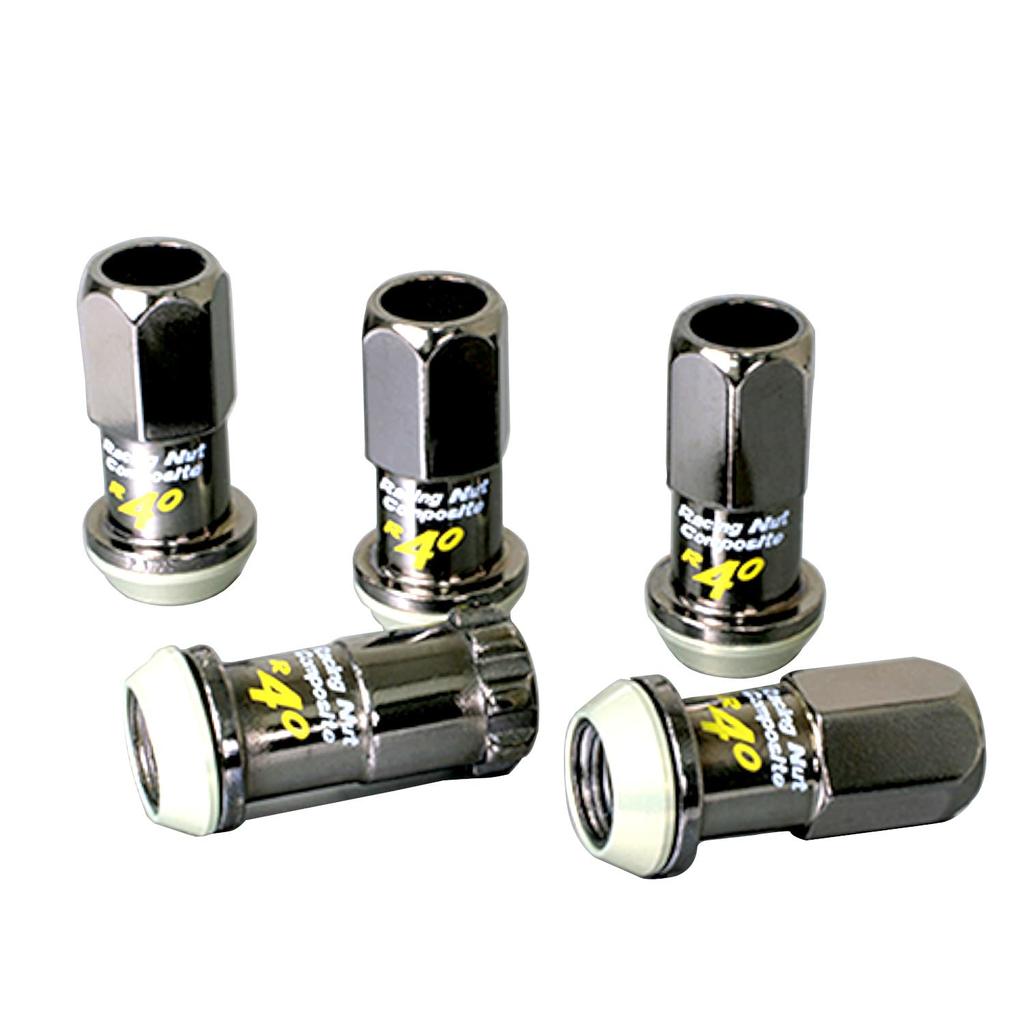 Гоночный композитный R40 с замком M12 x Классический 20 Продукт KYO-EI & Гайка, P1.5, Хромированный, Штук, Номер RC-11K