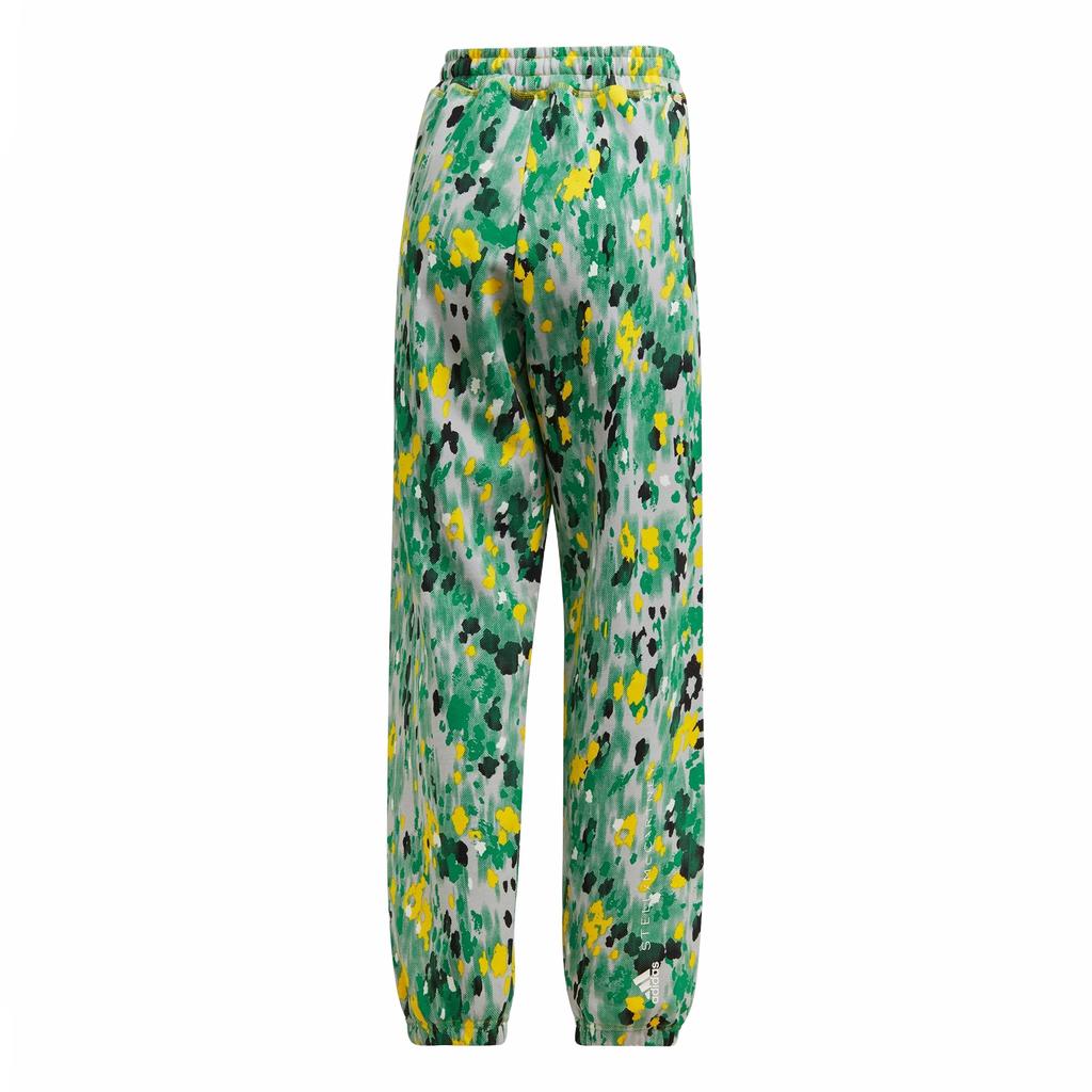 Adidas Спортивные брюки Stella McCartney с цветочным принтом женские, белые, светло-серые, желтые, HI6127