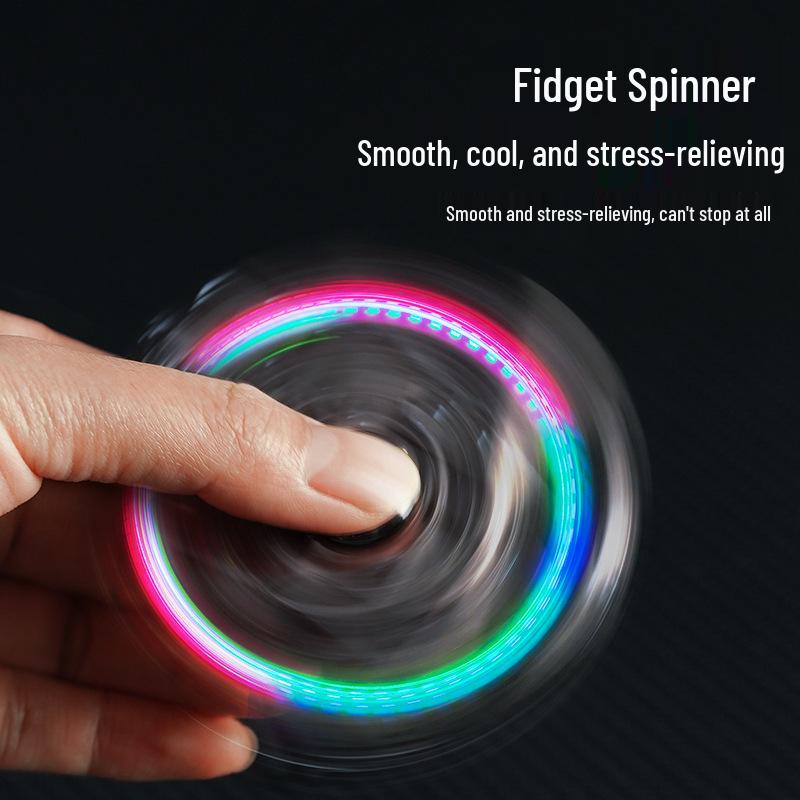 Qunhao Deformable Folding Windproof Lighter - Red Flame, Cool Colorful Lights, Pistol Gyro Design