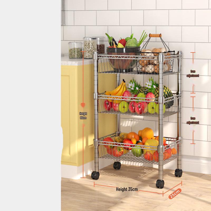 Nordic Style Multi-Tier Kitchen Storage Rack