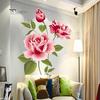 Home Decor DIY Home Decoration TV Background Removable Rose Flower Wall Sticker
