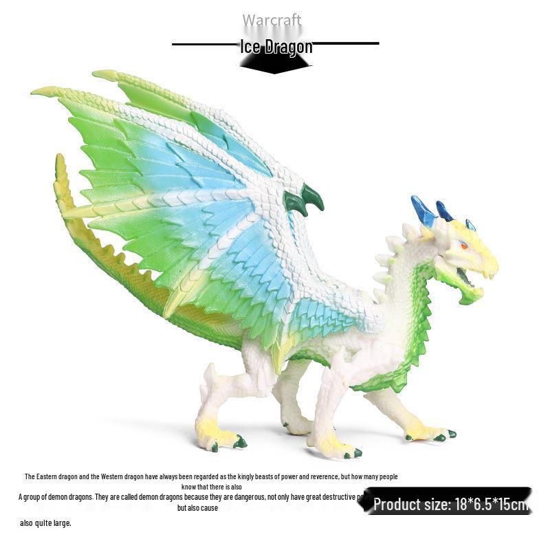 Dinosaur & Dragon Plastic Toy Set: Mythical Animal Figures for Kids