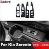 Для Kia Sorento - 2024 2025 Панель-накладка на кнопку стеклоподъемника внутренней двери автомобиля из углеродного волокна, Аксессуары для интерьера