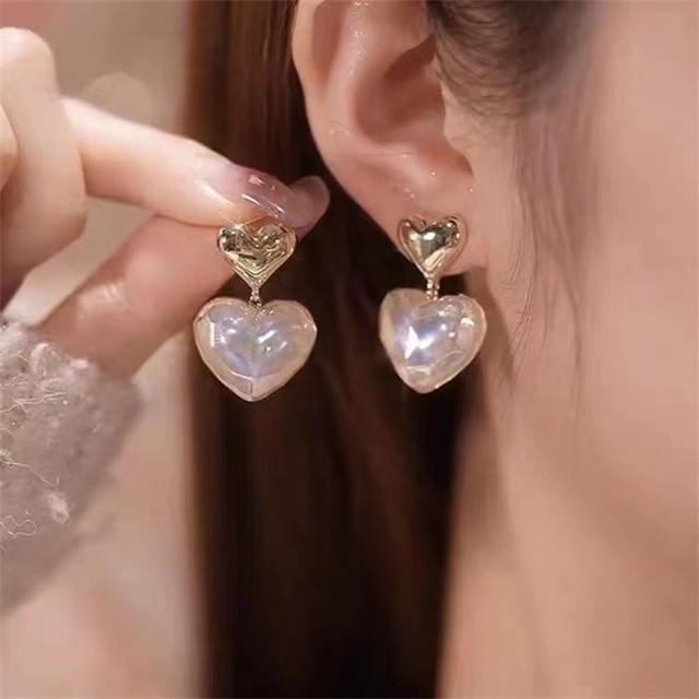 2022 Four Leaf Clover Earrings For Women Gold Silver Plated Hoops Earrings Trend Stainless Steel Female Eardrop Gift Jewelry