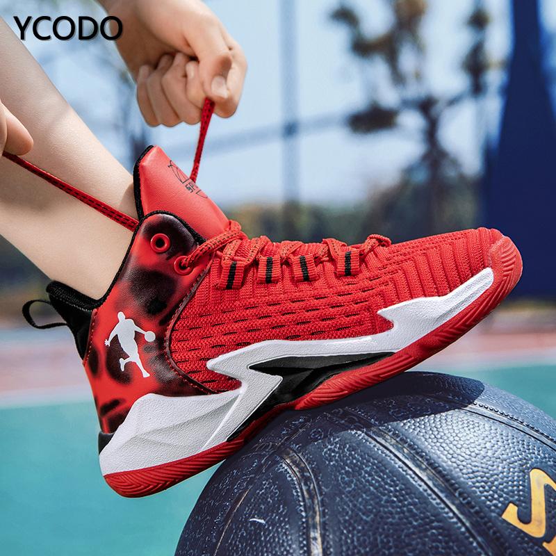 Модные детские удобные баскетбольные кроссовки, спортивные кроссовки, детские ботинки