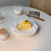 High-Grade White Ceramic Dessert and Pasta Plate for Home Use