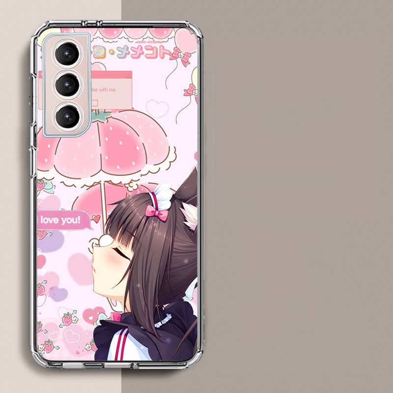 Чехол для телефона Chocola Nekopara Для Samsung A16 A26 A36 A56 A17 A15 A25 A35 A55 A14 A24 A34 A54 A04S A05S Galaxy Note 20 10 9 8 A9 A