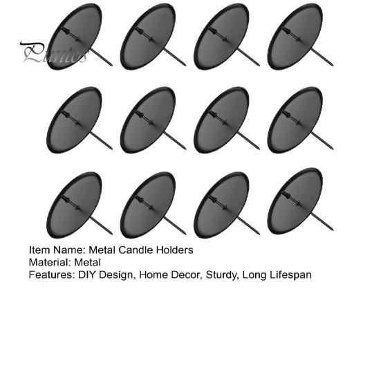 12 шт. рождественские гальванические металлические подсвечники DIY домашний декор кованый поднос основа аксессуары для дома