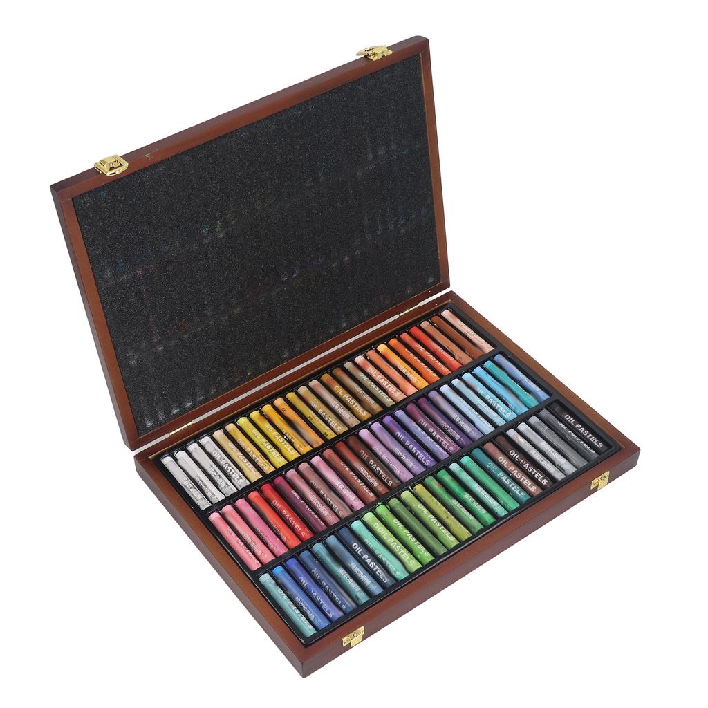 Oil Pastels 72 Color Strong Adhesion Multipurpose Portable Soft Oil Crayons for Drawing Painting